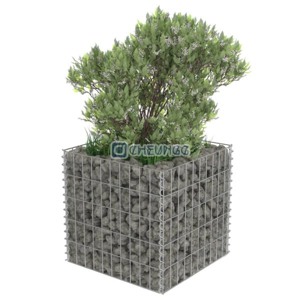 Glass Gabion Basket Wall