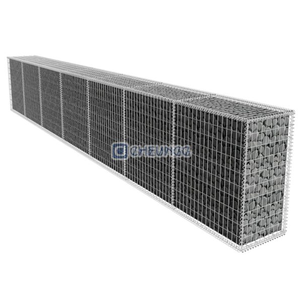 Glass Gabion Basket Wall