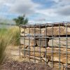 Glass Gabion Basket Wall