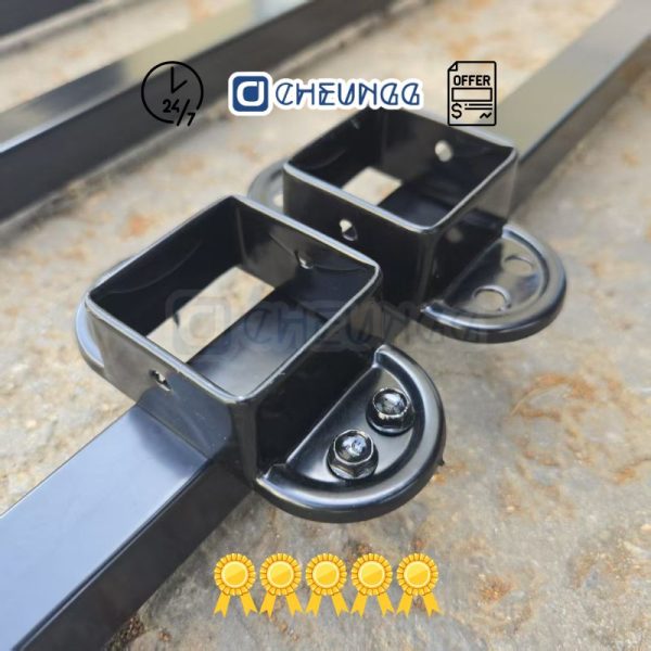 Black Metal Steel Fence Factory China -CHEUNGG STEEL