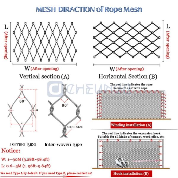 Stainless Steel Rope Netting | Factory Supplier China